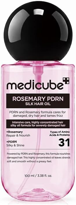 medicube Rosemary PDRN Silk Hair Oil, Lightweight Glass Oil & Adds Shine | Amazon (US)