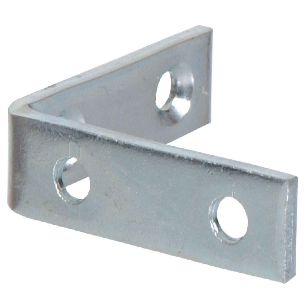 8 x 1-1/4 in. Zinc Plated Corner Brace (5-Pack) | The Home Depot