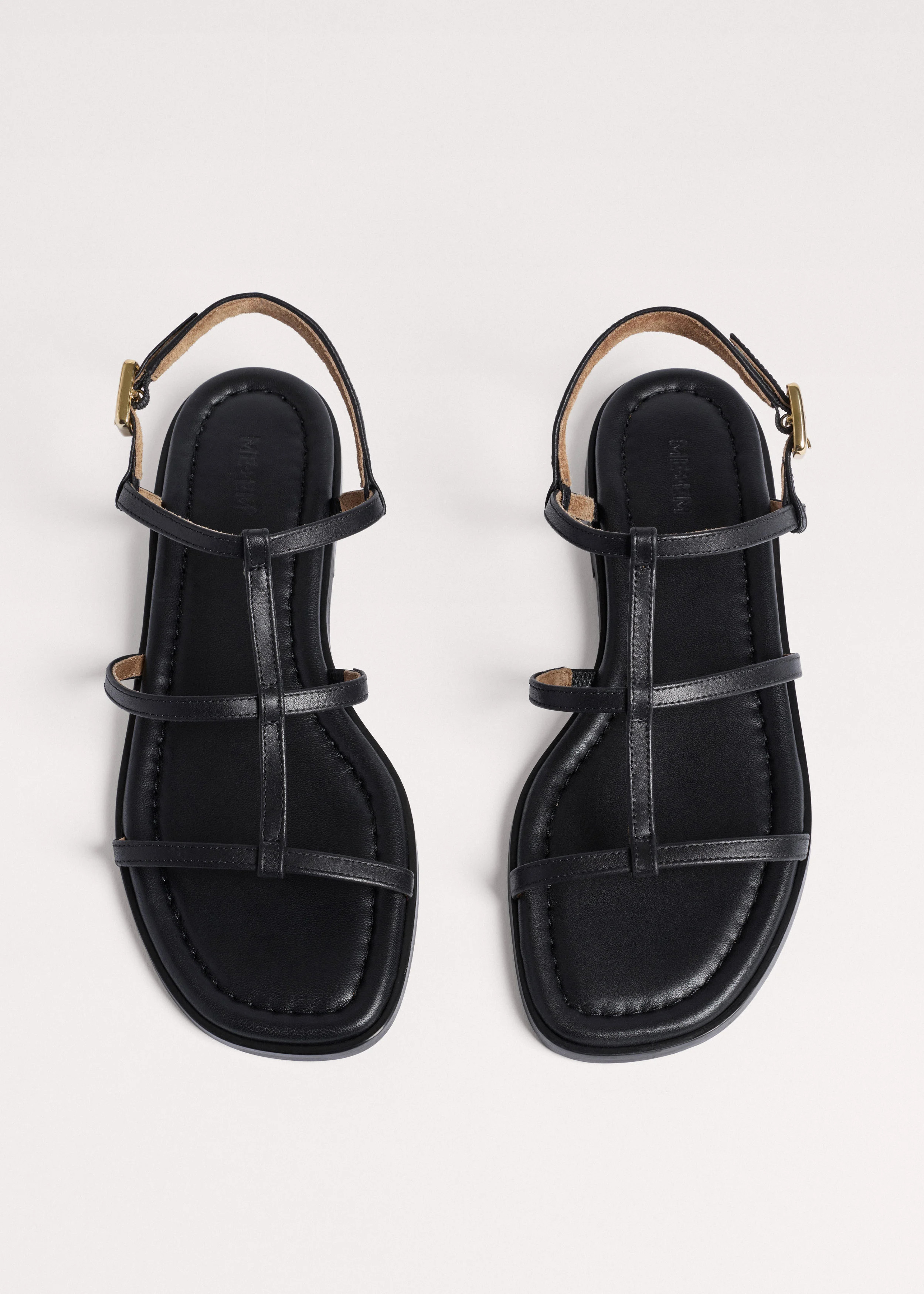 Caged Flat Sandal Italian Leather | ME+EM US