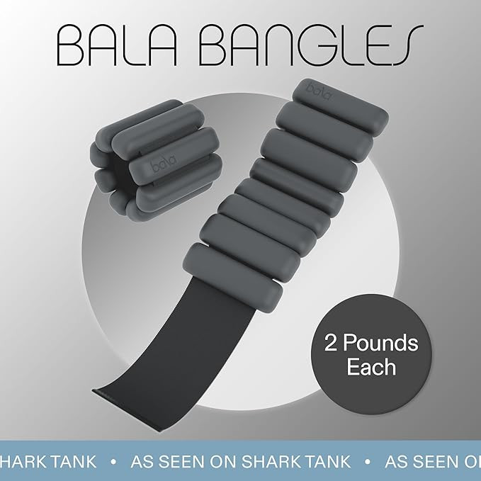 Bala Bangles Wrist & Ankle Weights for Women & Men - Adjustable Silicone Weighted Bracelet Set fo... | Amazon (US)