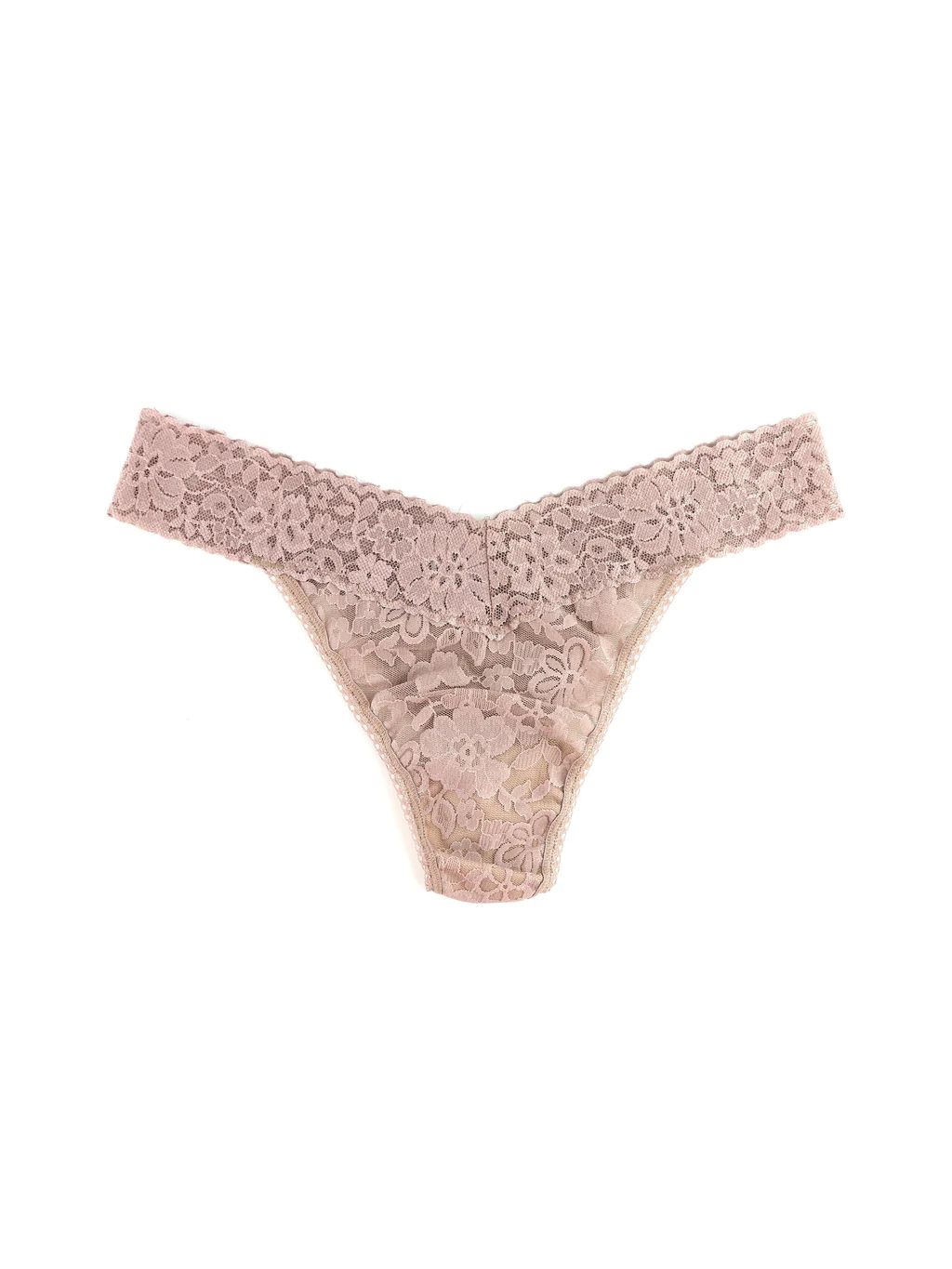 Daily Lace™ Original Rise Thong Taupe Sale | Hanky Panky