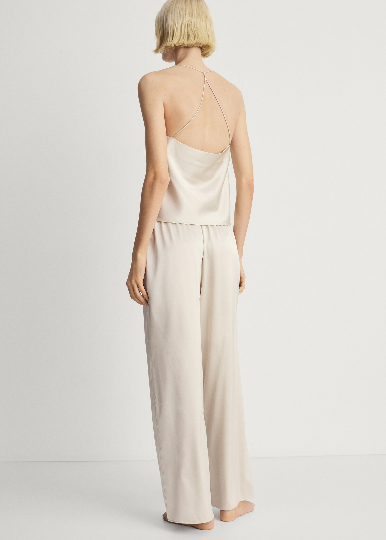 Silk pyjama trousers - Women | MANGO United Kingdom | MANGO (UK)