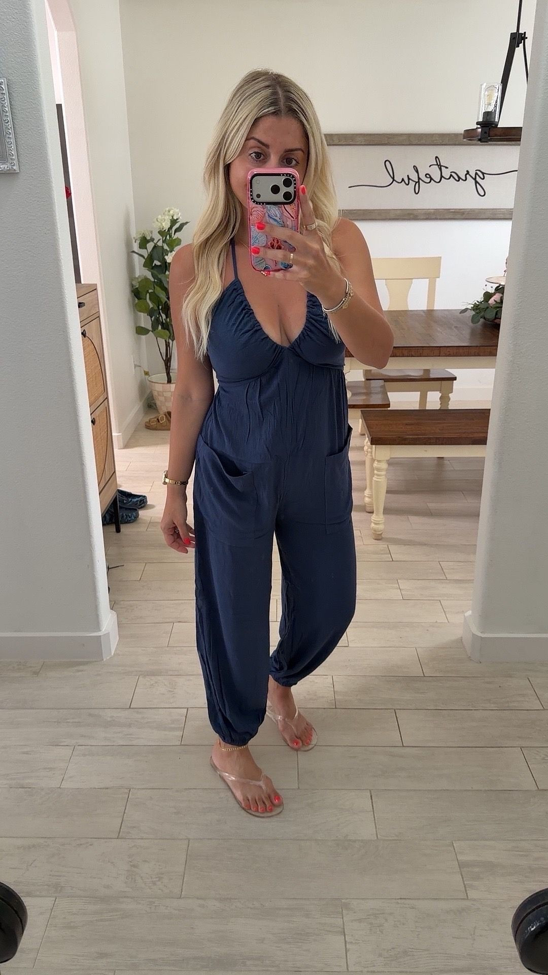 Summer outfit
Jumpsuit xs
Sandals tts
Vacation beach outfit
Date night

#LTKootd #LTKSaleAlert