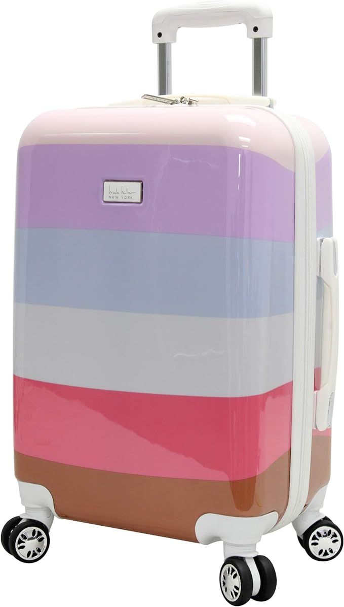 Amazon.com | Nicole Miller New York Rainbow Luggage Collection - Lightweight 28 Inch (ABS+PC) Har... | Amazon (US)