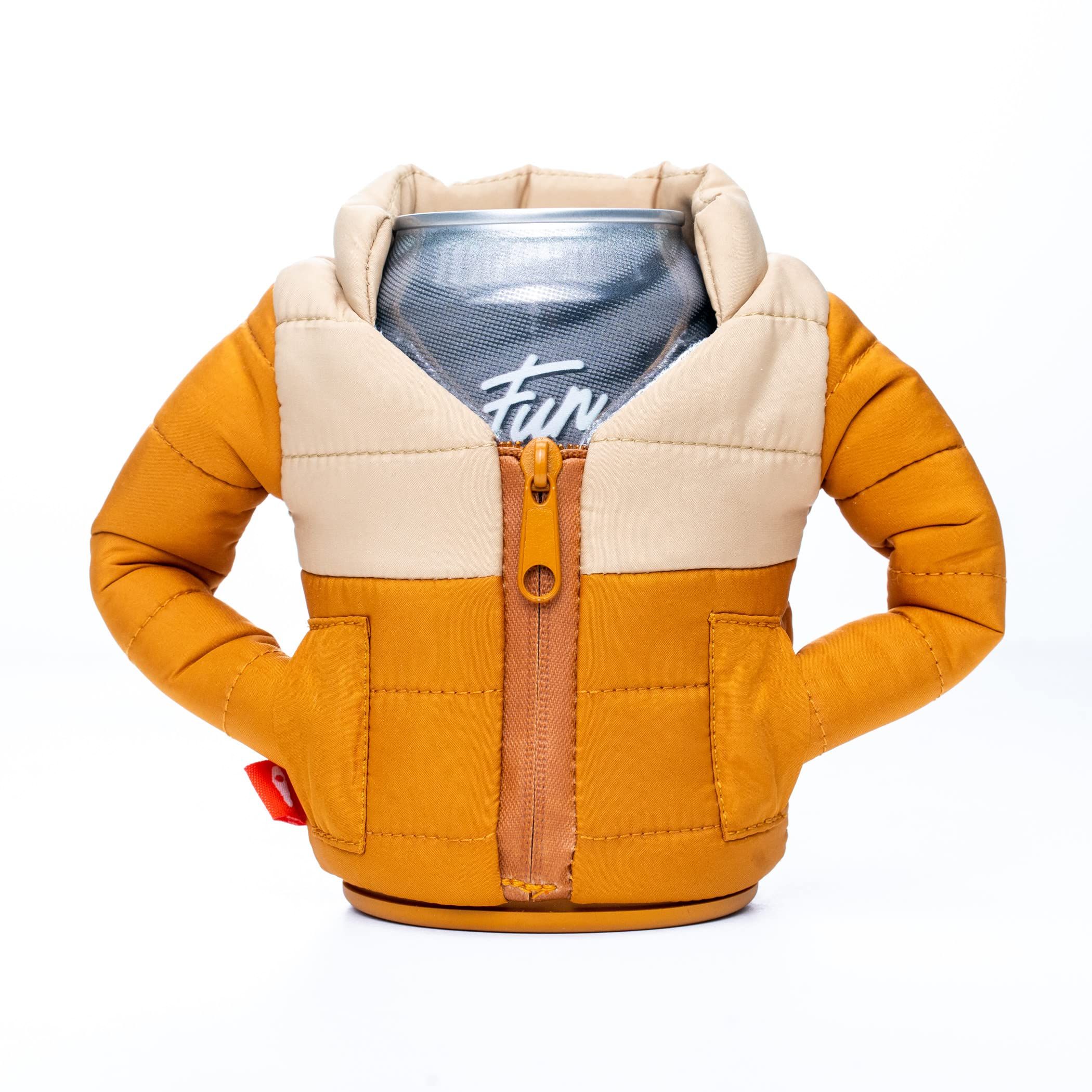 Puffin - The Puffy Beverage Jacket, Insulated Can Cooler, Honey Brown/Taco Tan | Amazon (US)