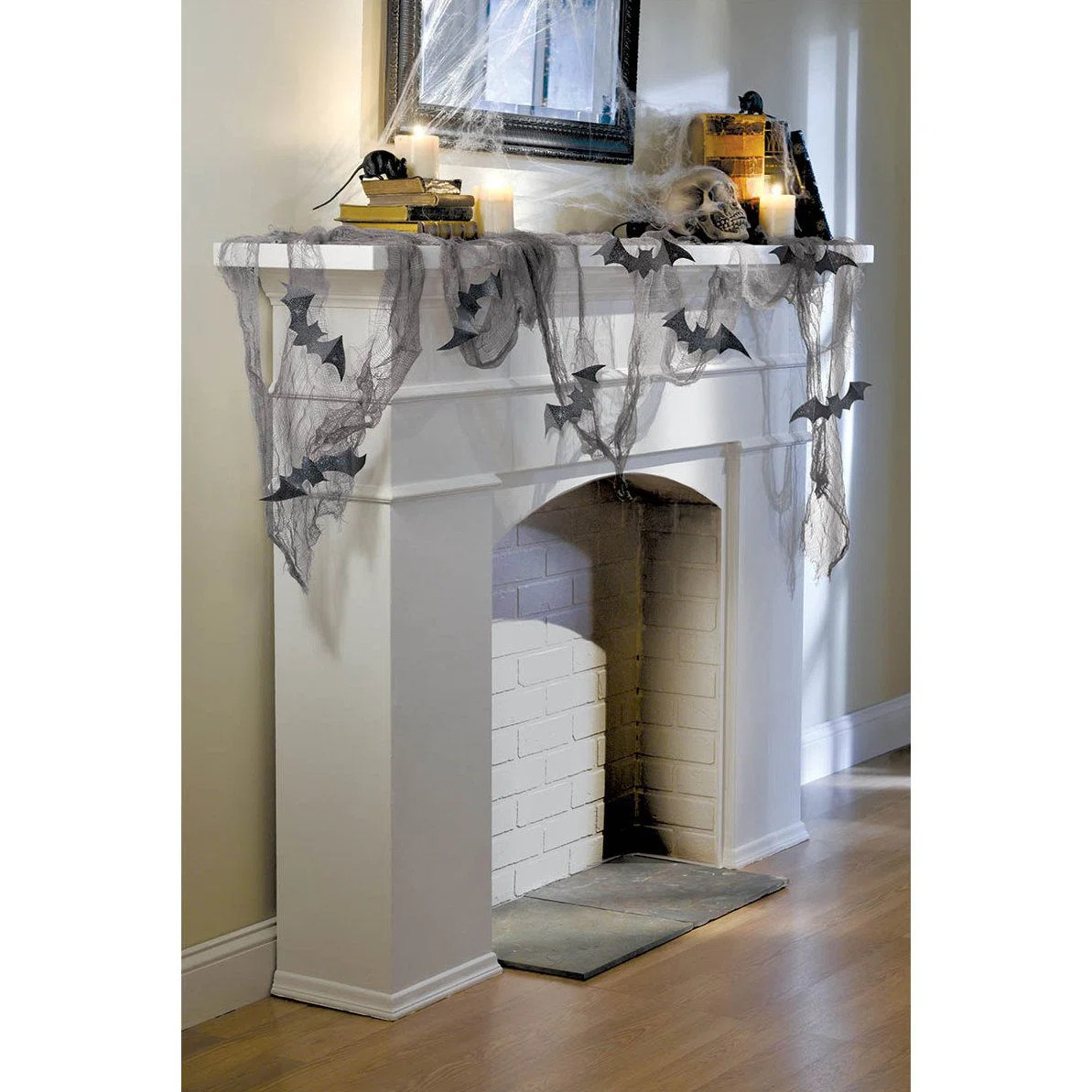 Northlight Seasonal 9.75' Gray Gauze and Bats Halloween Decoration Kit & Reviews | Wayfair | Wayfair North America