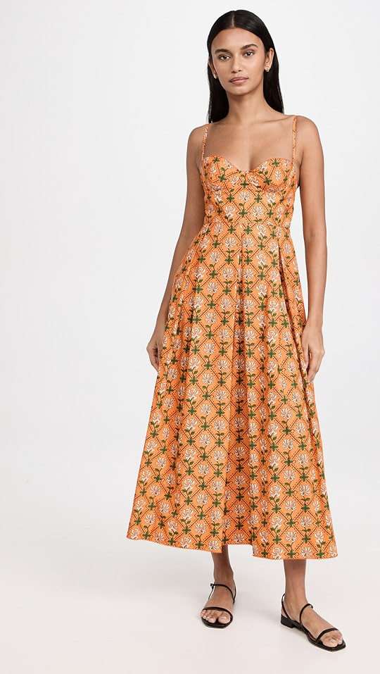 Agua by Agua Bendita Mambo Herbal Midi Dress | SHOPBOP | Shopbop