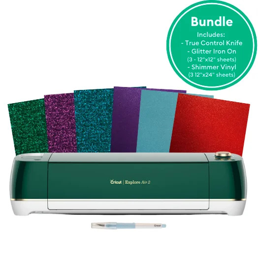 Cricut Explore Air 2 Emerald Diecut Machine and Accessories Bundle | Walmart (US)