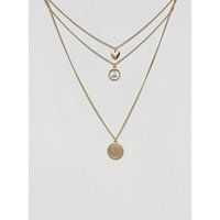 Monki Layered Ornate Necklace - Gold | ASOS ROW
