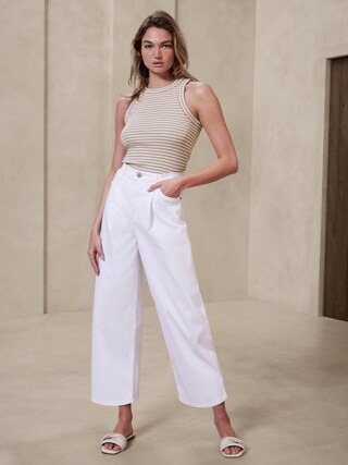 Ribbed Racer Tank | Banana Republic Factory