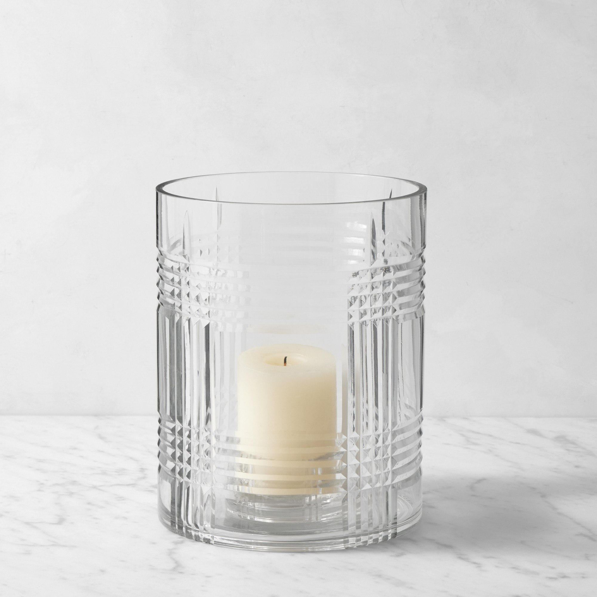 Calloway Plaid Hurricane Candle Holder | Williams-Sonoma