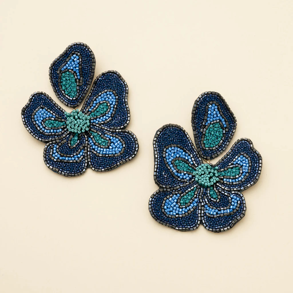 Mega Wooster Earrings Blues | Mignonne Gavigan