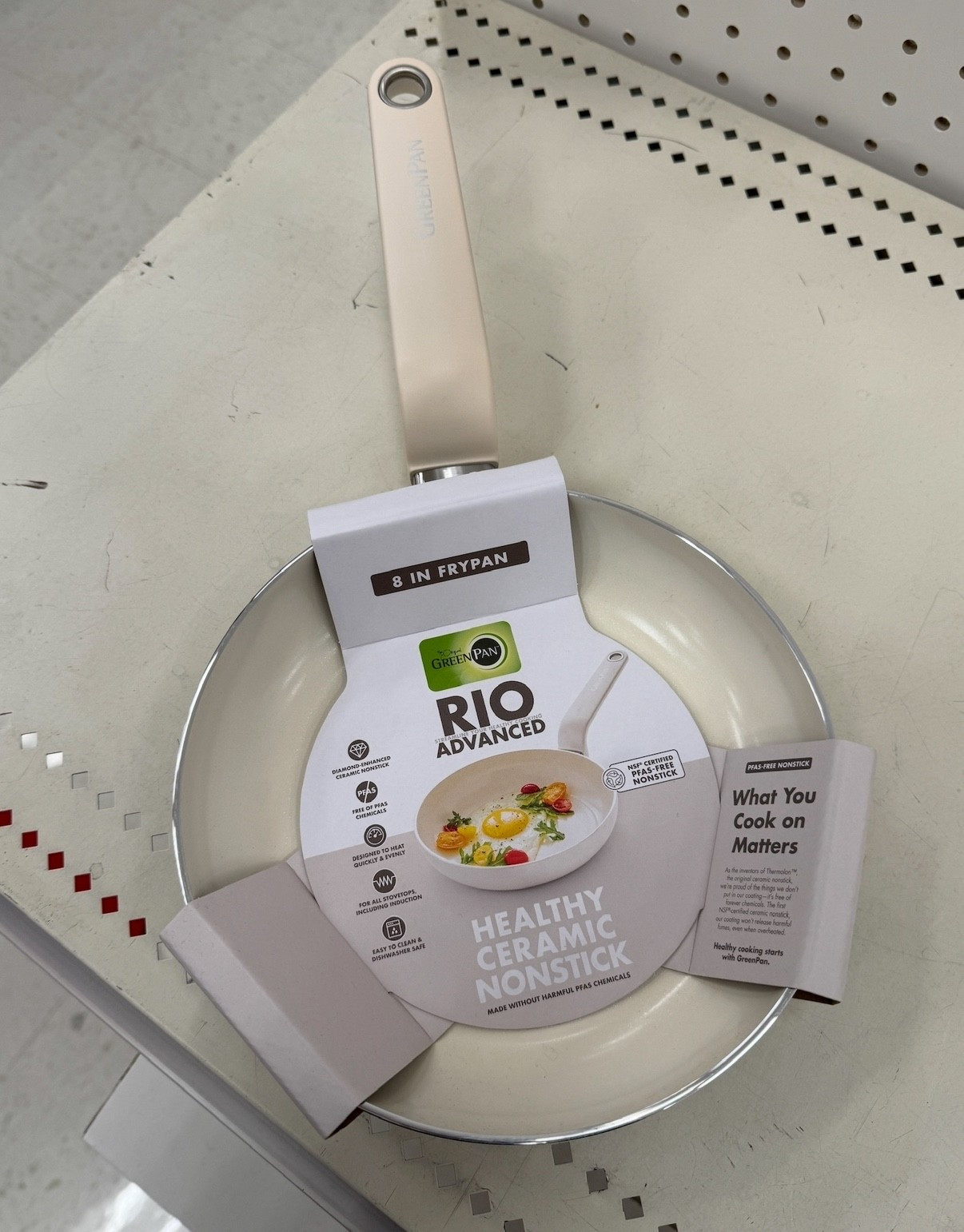 Perfect frying pan for eggs for my daughter’s apartment. If your first apartment shopping this is a good one  