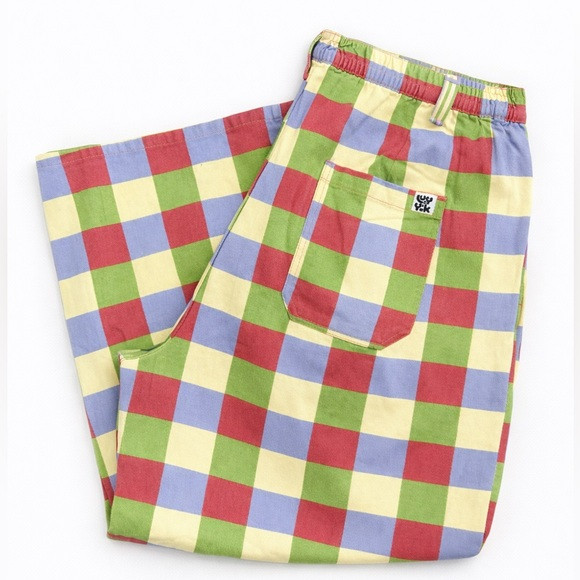NWT RARE Lucy & Yak L.E. Cole Josey Gingham Wide Leg Jeans W42/R Cotton Dopamine | Poshmark