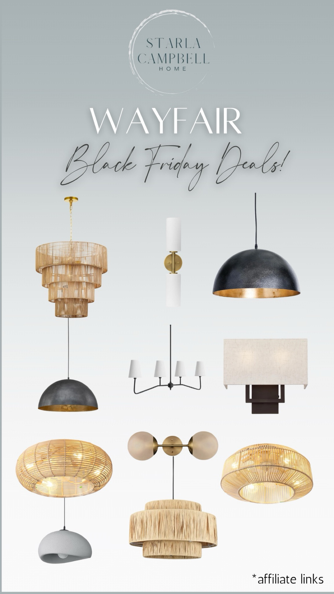 I’m loving the pendant lighting, and wall sconces in the Wayfair Black Friday sale!  So much style with so much savings!  I am obsessed with ceiling fans that don’t look like ceiling fans too!

#LTKHome #LTKSaleAlert