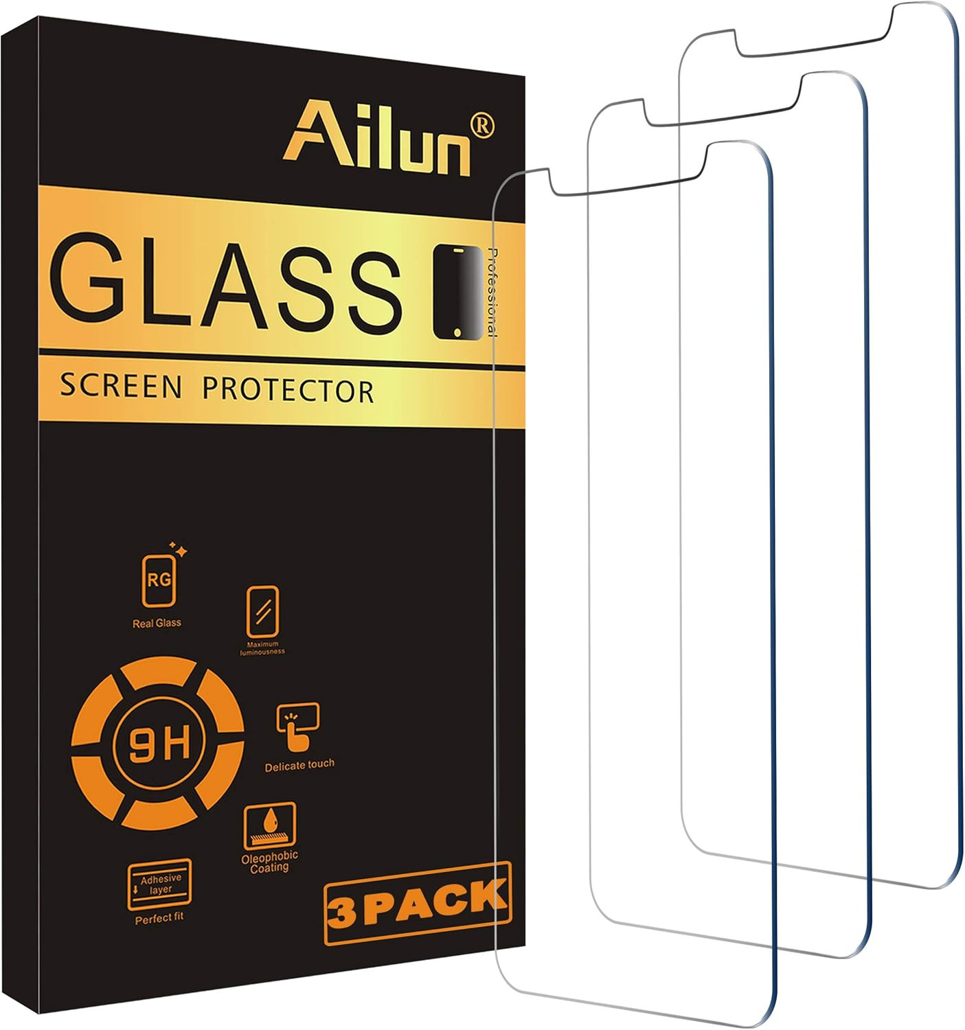 Ailun Screen Protector Compatible for iPhone 11 / iPhone XR [6.1 Inch], 3 Pack Tempered Glass | Amazon (US)
