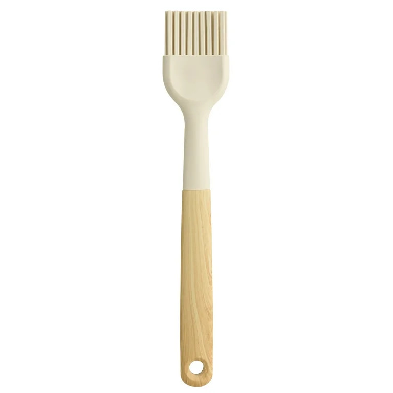 Mainstays Silicone and Faux Bamboo Basting Brush, Light Gray | Walmart (US)