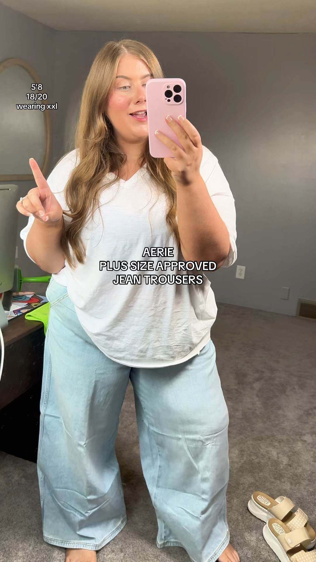 Cute & comfy jeans that even fit the plus size girlies! I’m wearing the size xxl! AND they are an extra 20% off for the next 48 hours!! 🚨

#LTKSaleAlert #LTKxAerie #LTKPlusSize