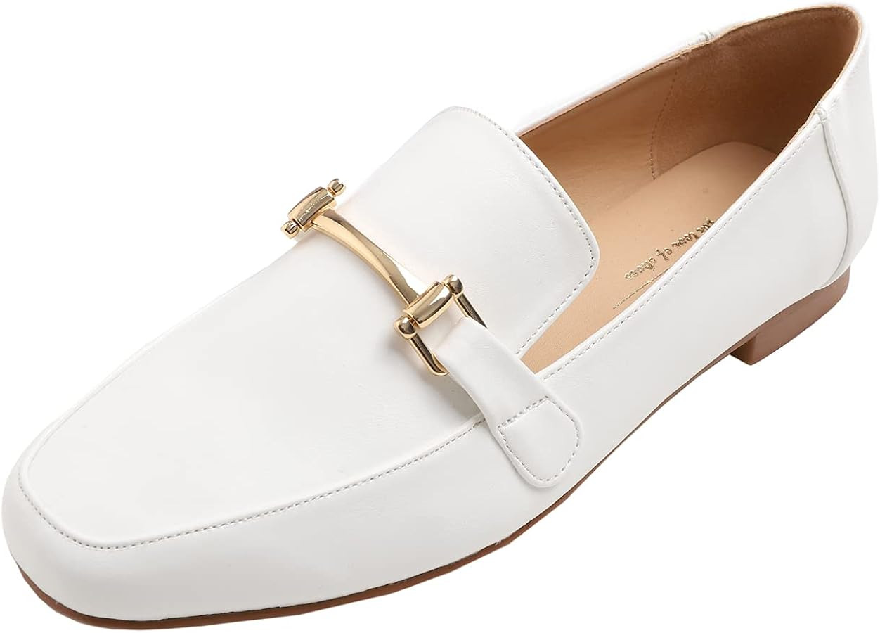 Feversole Women's Fashion Trim Deco Loafer Slippers | Amazon (US)