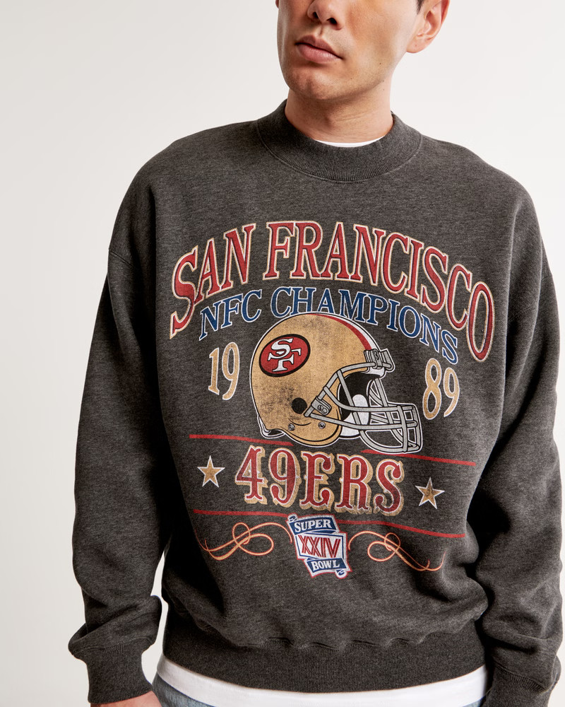 San Francisco 49ers Graphic Crew Sweatshirt | Abercrombie & Fitch (US)