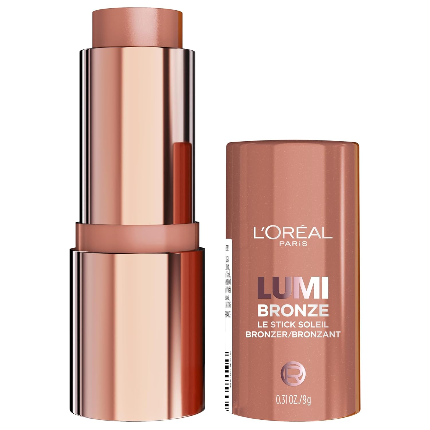 L'Oreal Paris Lumi Bronze Le Stick Soleil Bronzer Stick, Cream-To-Powder Bronzer For A Sunkissed ... | Amazon (US)