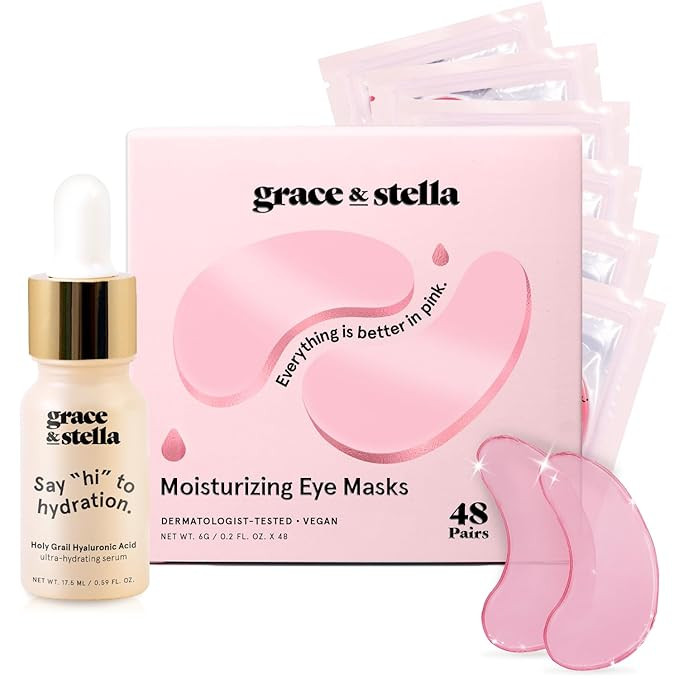 grace & stella Award Winning Under Eye Mask - Reduce Dark Circles, Puffy Eyes, Eye Bags, Wrinkles... | Amazon (US)