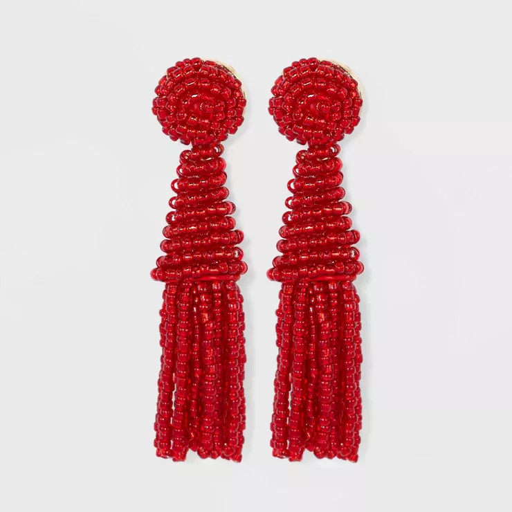 SUGARFIX by BaubleBar Beaded Tassel Statement Earrings | Target