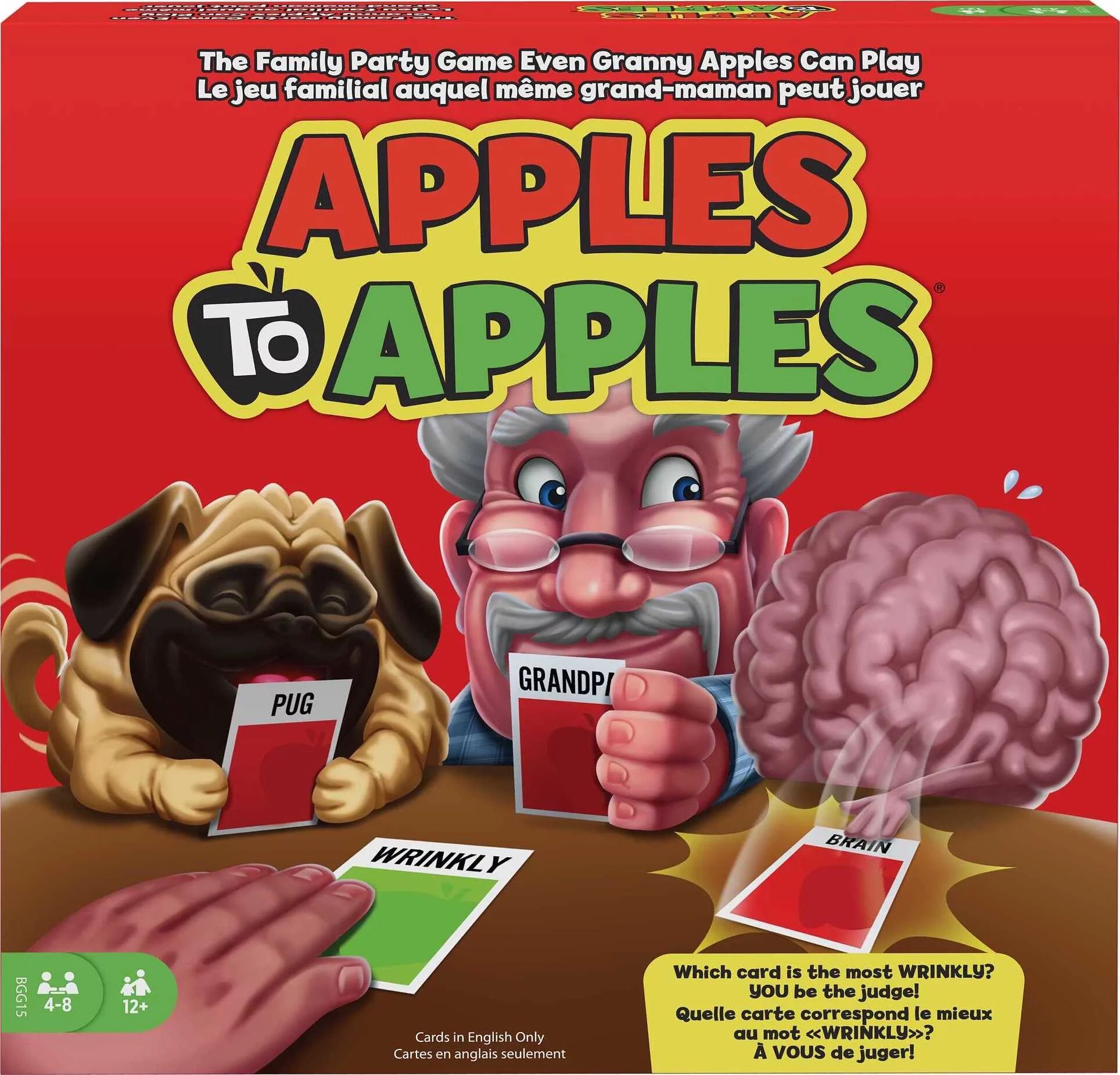 Apples to Apples Card Game, Family Game for Game Night with Family-Friendly Words | Walmart (US)