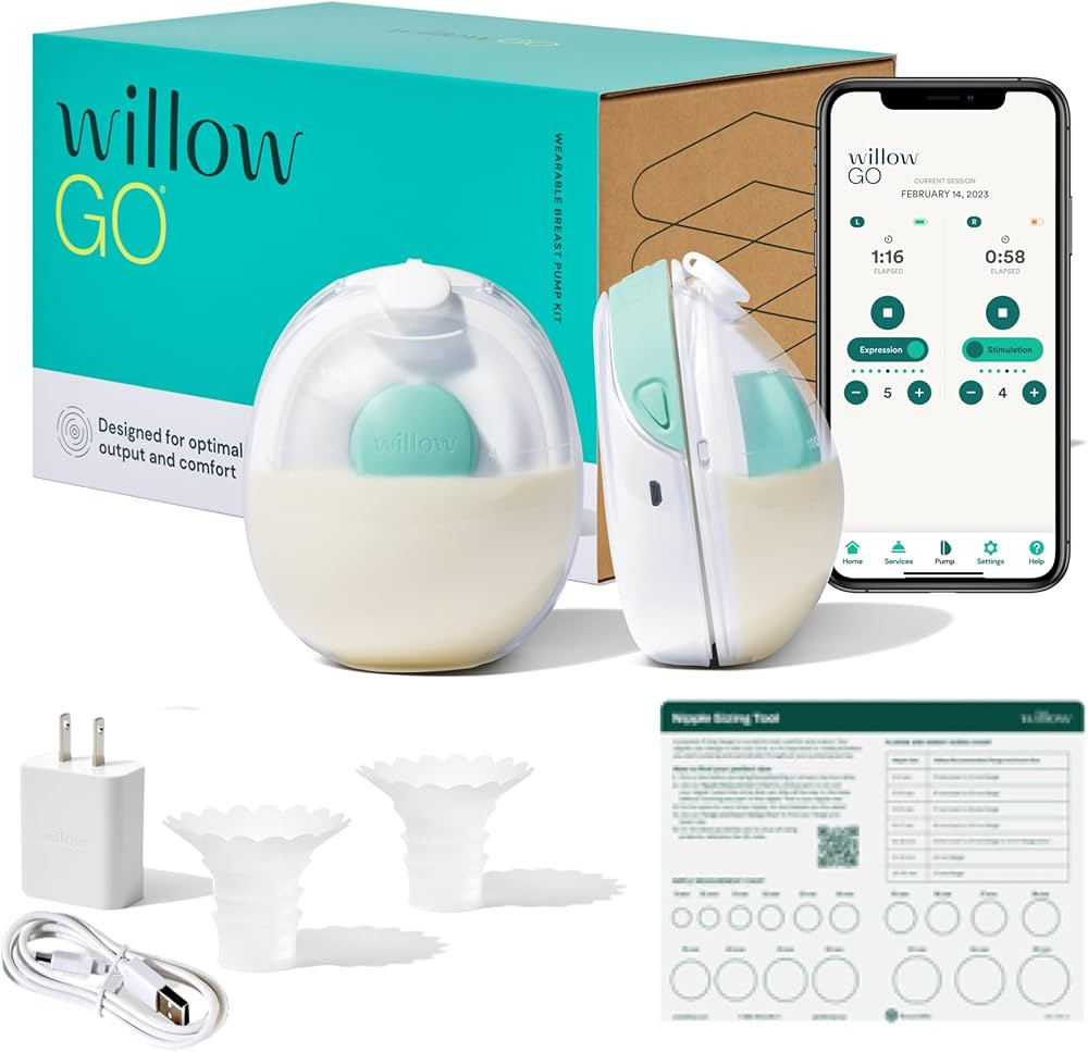 Willow Go - Hands Free Breast Pump - Wearable Breastfeeding Pump - Portable, Electric, Cordless, ... | Amazon (US)