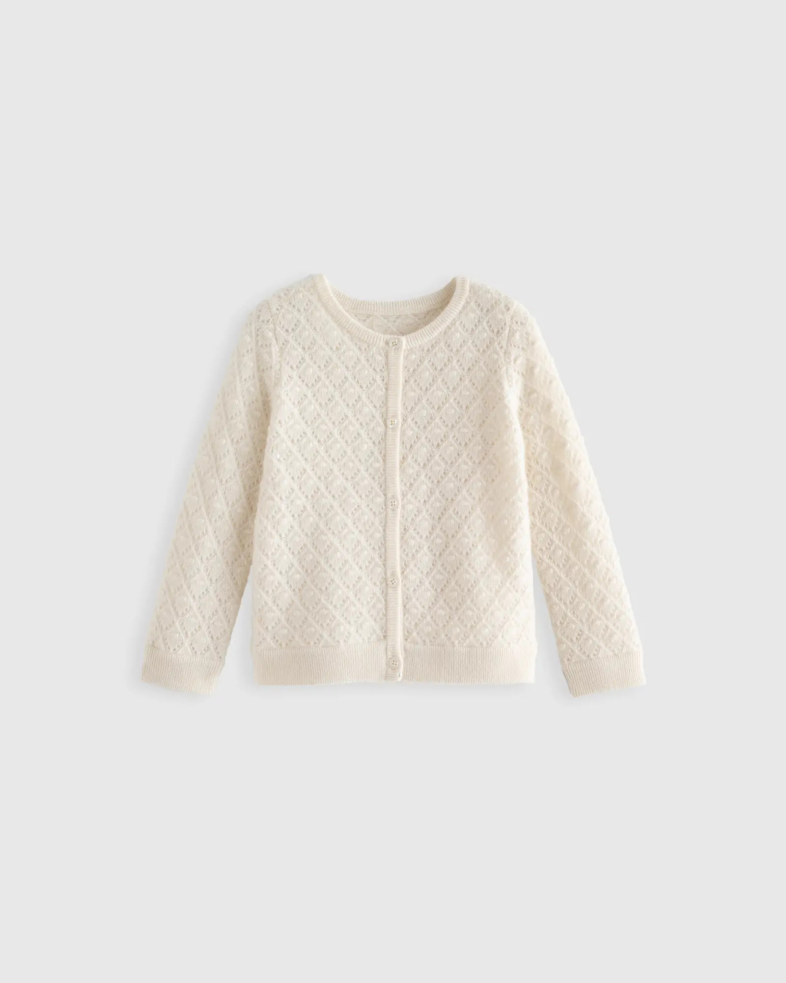 Washable Cashmere Pointelle Cardigan | Quince