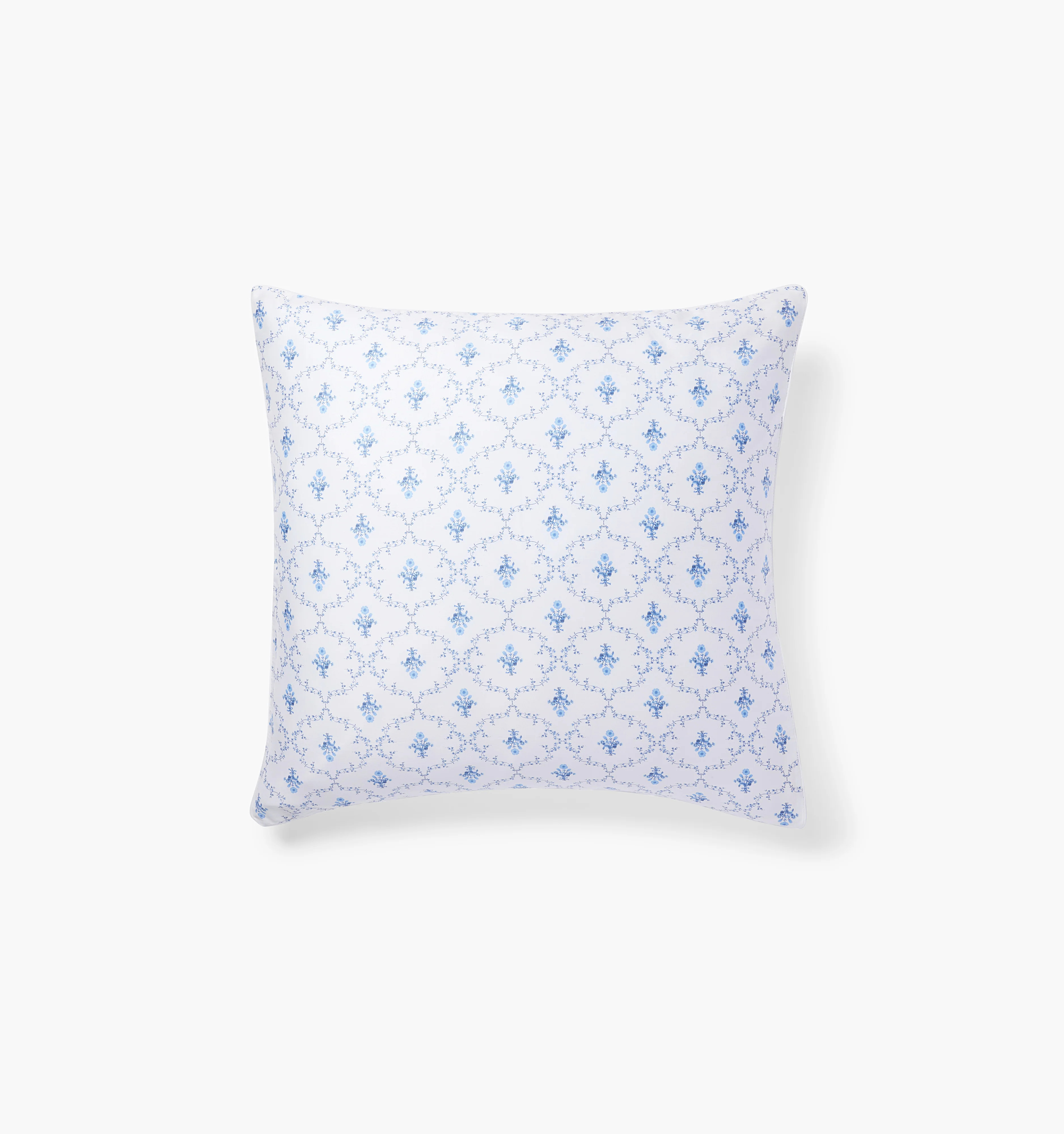 Euro Sham | The Blue Trellis / | 100% Cotton | Hill House Home | Hill House Home US