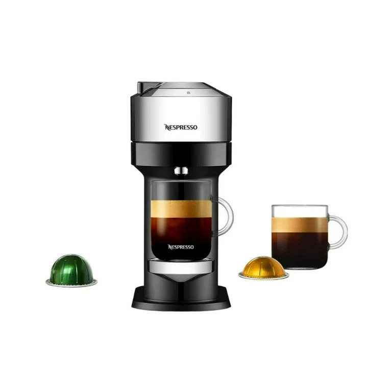 Nespresso Vertuo Next Deluxe Compact Coffee and Espresso Machine (Pure Chrome) with Sample Pack | Walmart (US)