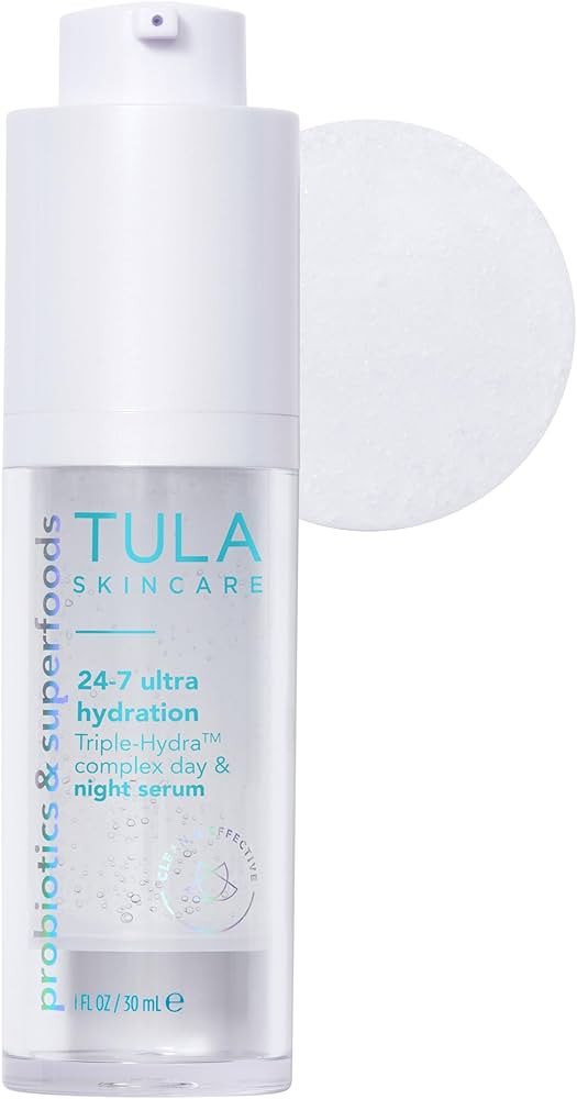 Amazon.com: TULA Skin Care 24/7 Ultra Hydration - Triple Hydra Complex Day & Night Serum, Plumps ... | Amazon (US)
