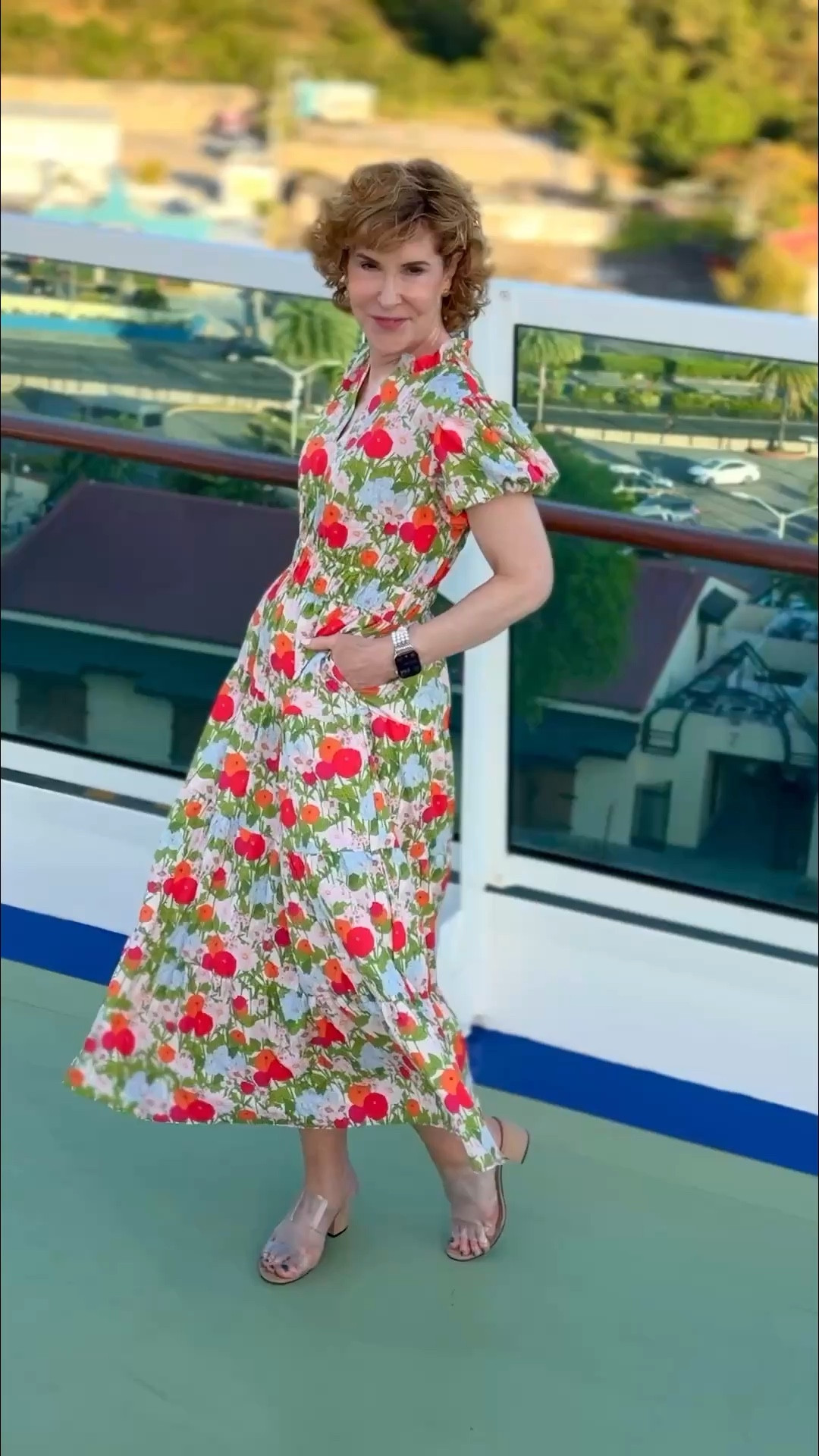 I wore this pretty floral dress to a dinner with some of the ship's officers that we were invited to during our cruise! It traveled so well and didn't I wore this pretty floral dress to a dinner with some of the ship's officers that we were invited to during our cruise! It traveled so well and didn't need a thing! I love the way it skims over your body. Such a pretty, feminine, well-priced dress! 

#LTKTravel #LTKWorkwear #LTKOver40