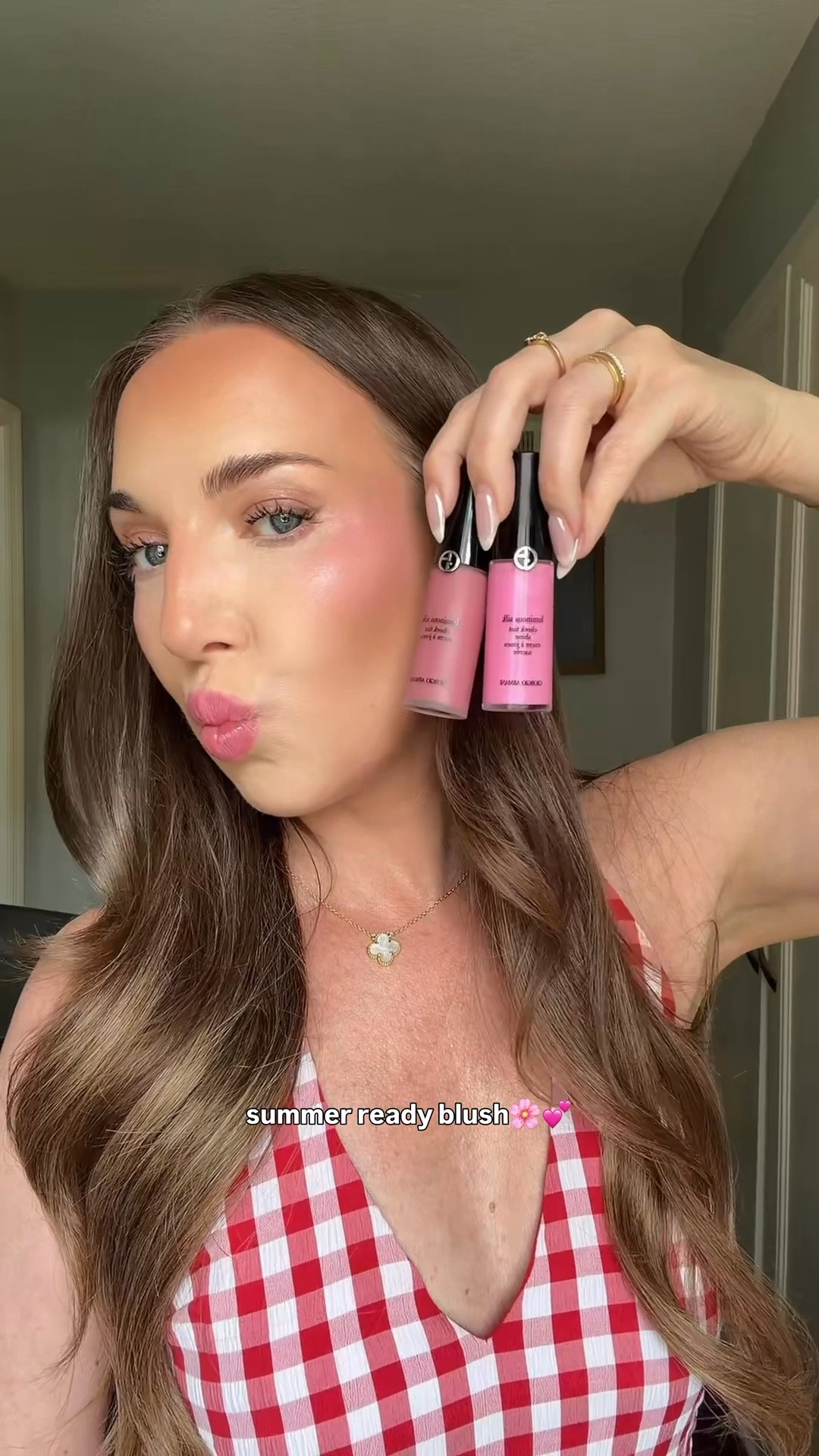 the perfect summer blush! Wearing delicate mauve and cosmic pink💕

#LTKBeauty #LTKOver40