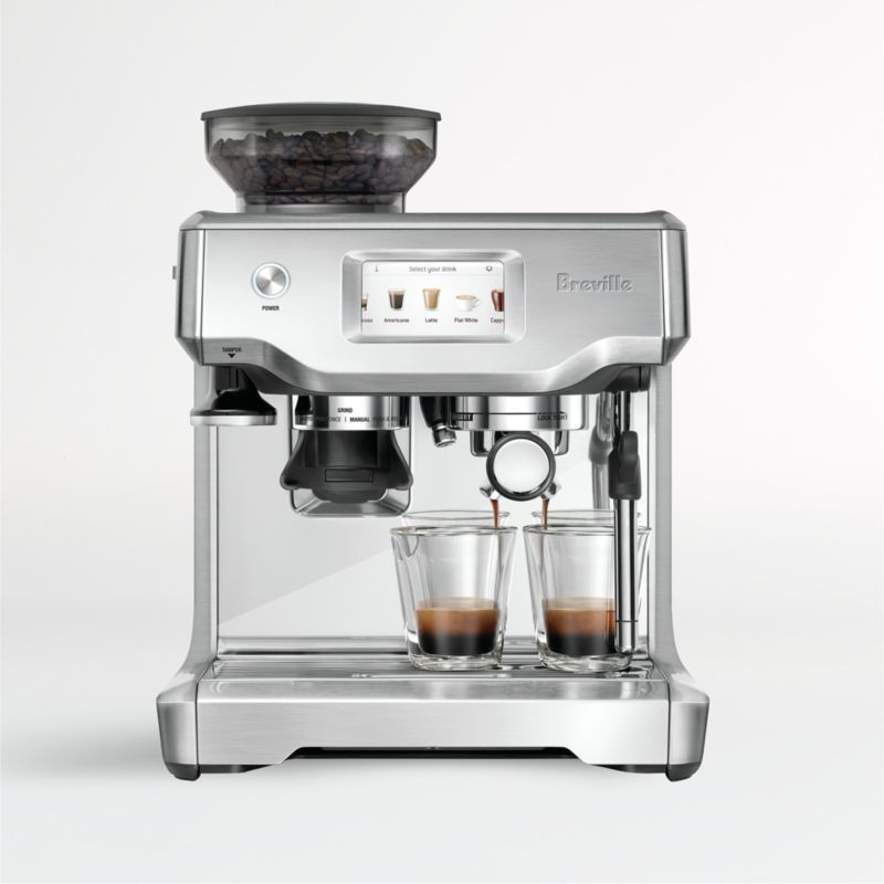 Breville Barista Touch Brushed Stainless Steel Espresso Machine with Steam Wand + Reviews | Crate... | Crate & Barrel