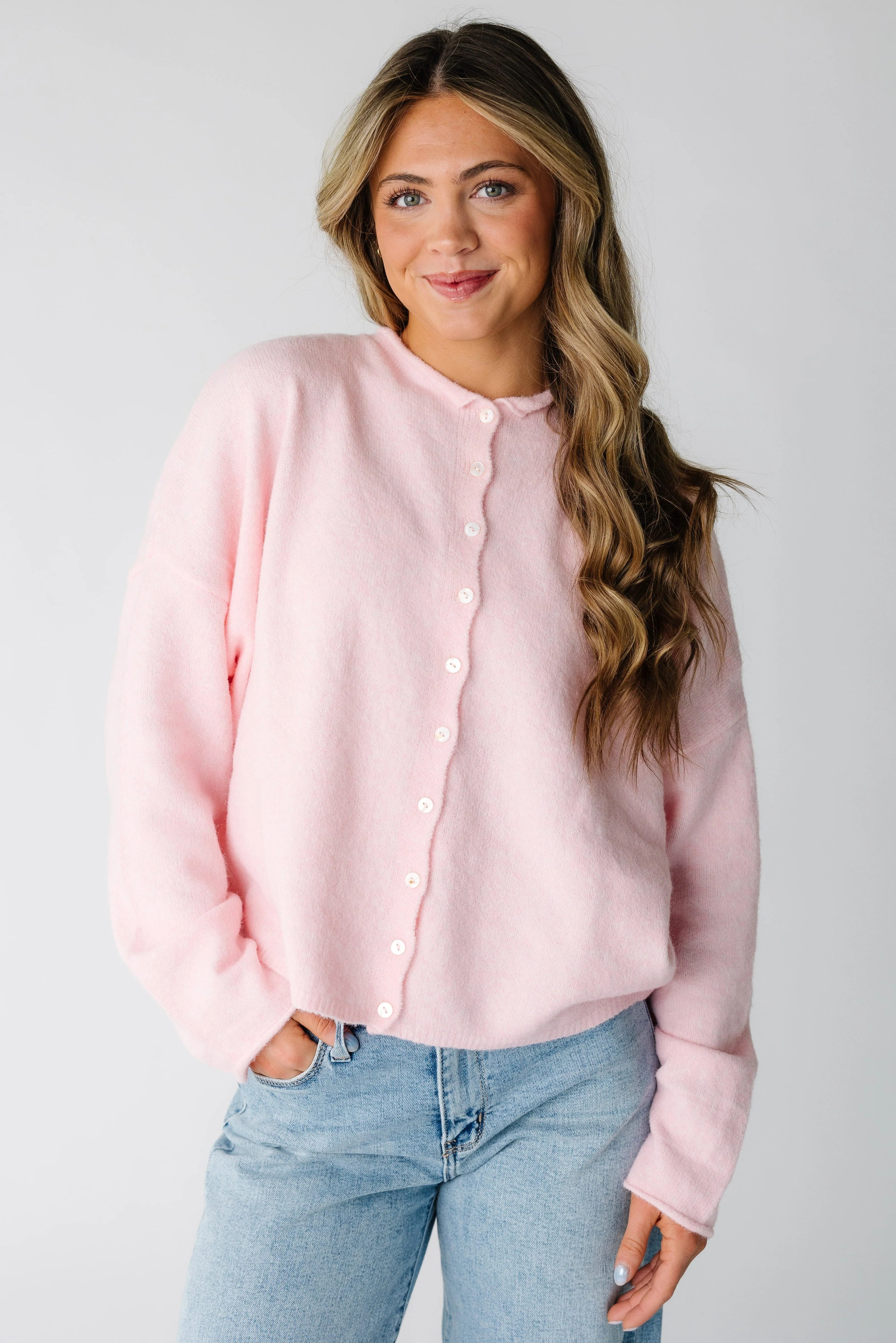 Aria Soft Cardigan - Baby Pink | Called To Surf