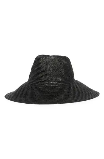 Nordstrom Wide Brim Straw Sun Hat in Black at Nordstrom Rack | Nordstrom Rack