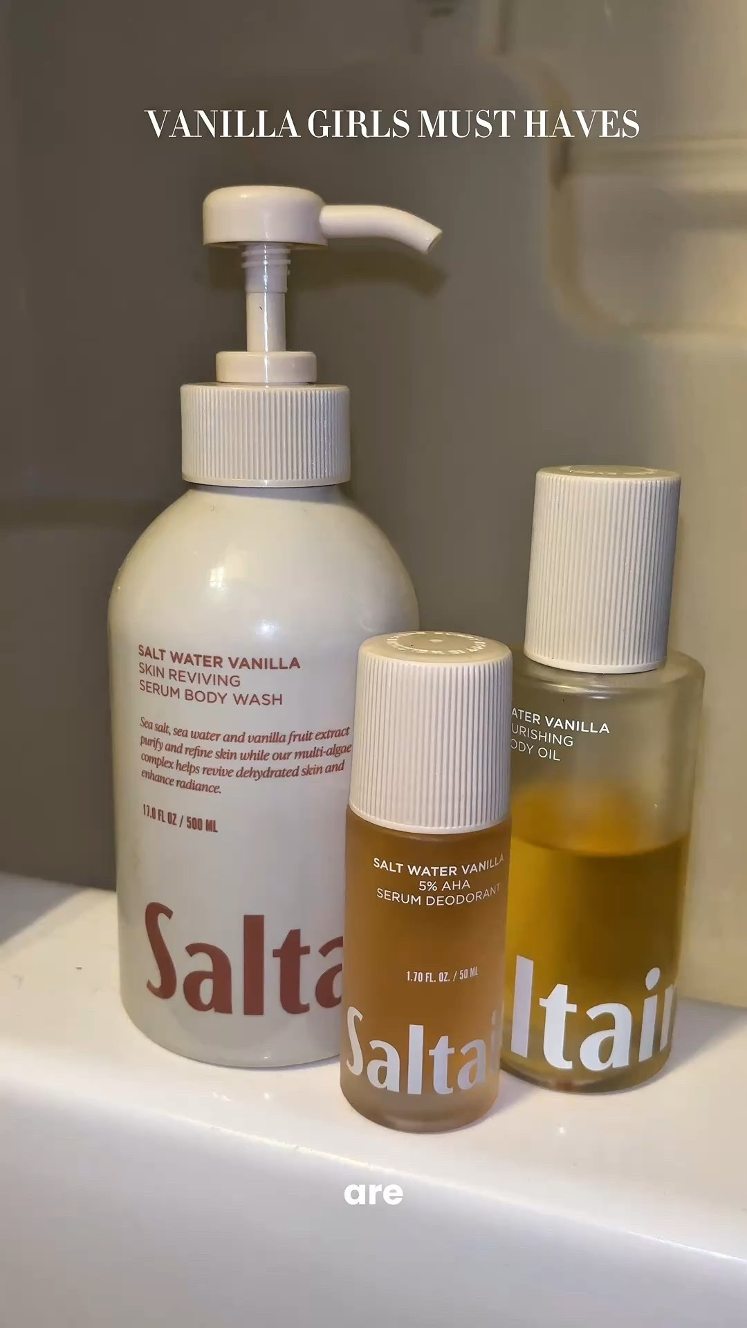 Vanilla scent babes it’s our time to shine ! #vanilla #saltair #vanillagirls