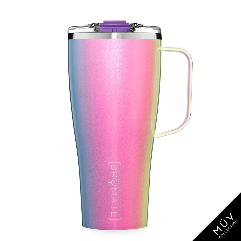 TODDY XL 32oz Insulated Coffee Mug | Glitter Rainbow | BruMate