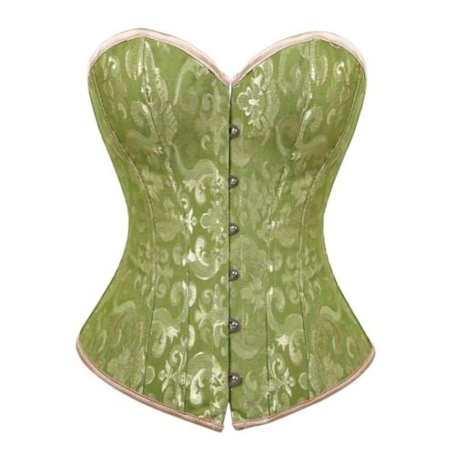 frawirshau Corsets for Women Plus Size Green Corset Sexy Bustier Corset Top Lingerie Green M | Amazon (US)