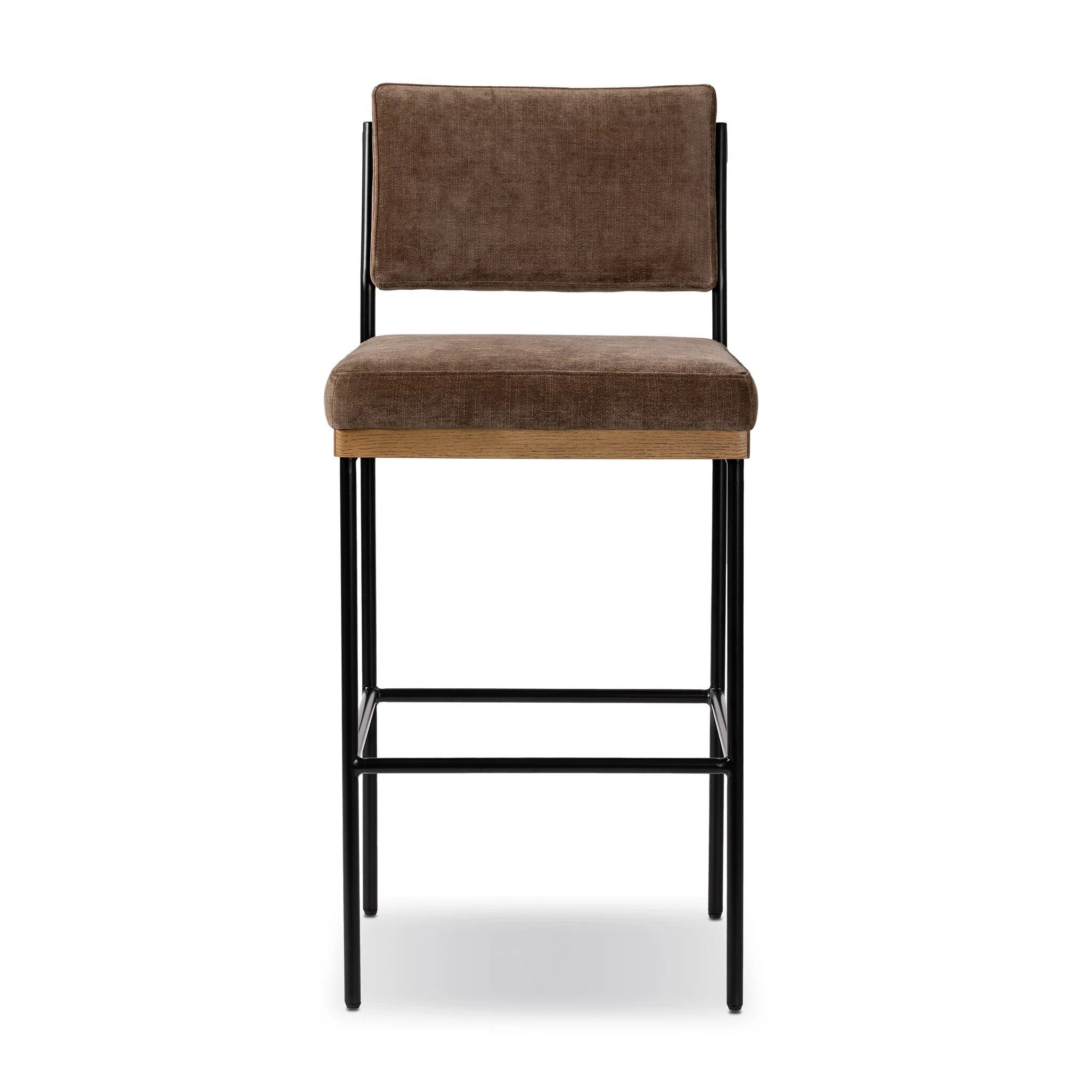 Popovich Upholstered Counter Stool with Metal Frame | Wayfair North America