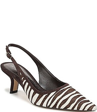 Sam Edelman Bianka Zebra Print Calf Hair Pointed Toe Slingback Pumps -  8.5 | Dillard's