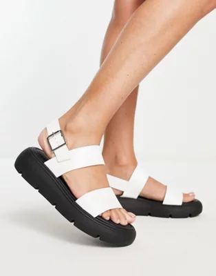 Topshop Perrie chunky sandal in off white | ASOS (Global)