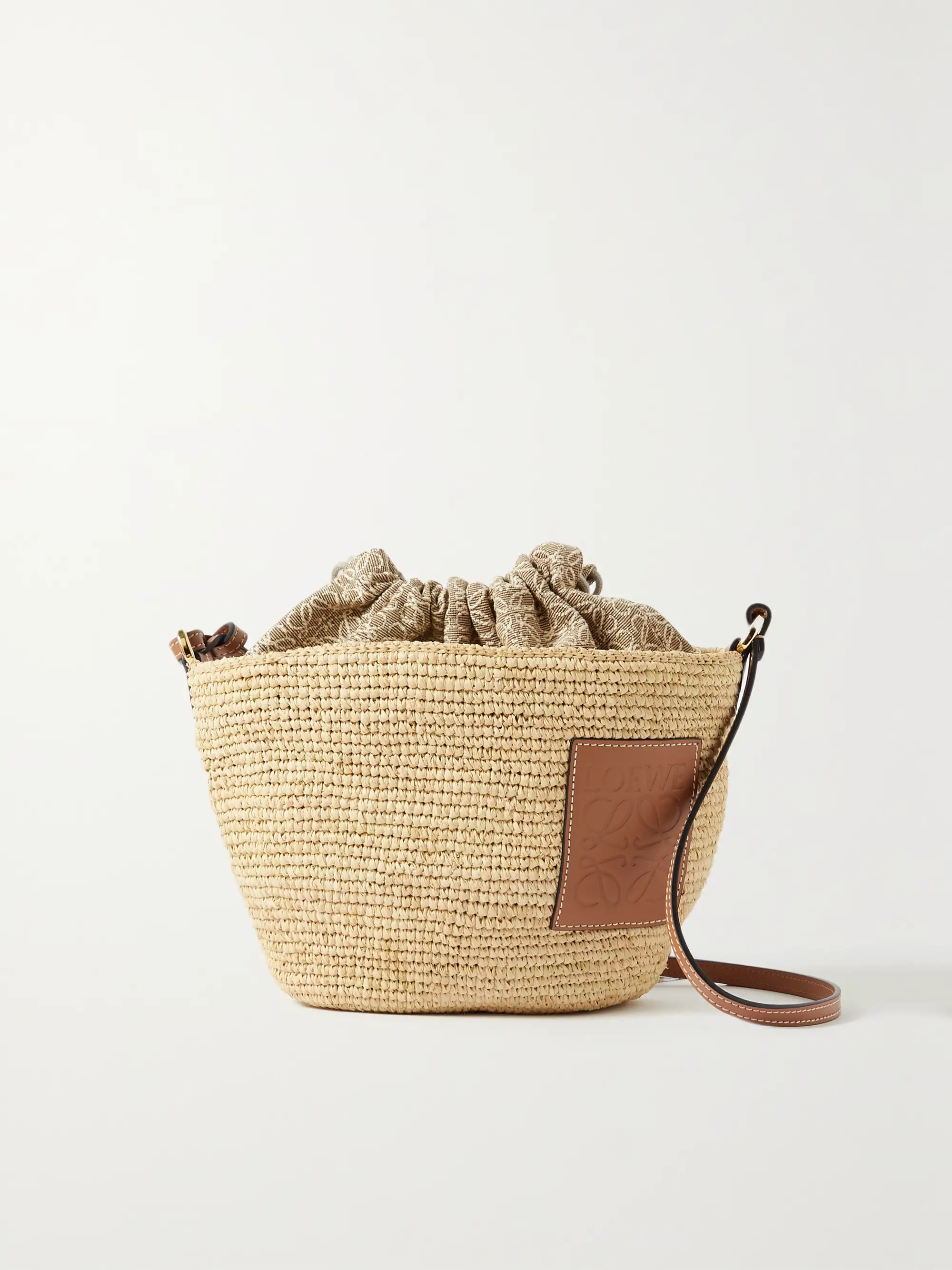 + Paula's Ibiza Pochette leather-trimmed woven raffia shoulder bag | NET-A-PORTER (US)