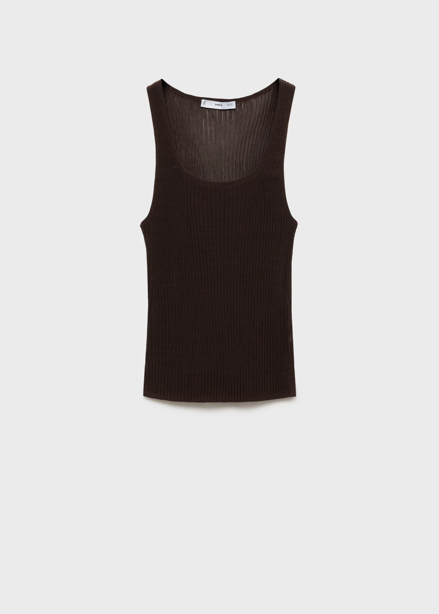 Chunky rib-knit top - Women | MANGO United Kingdom | MANGO (UK)