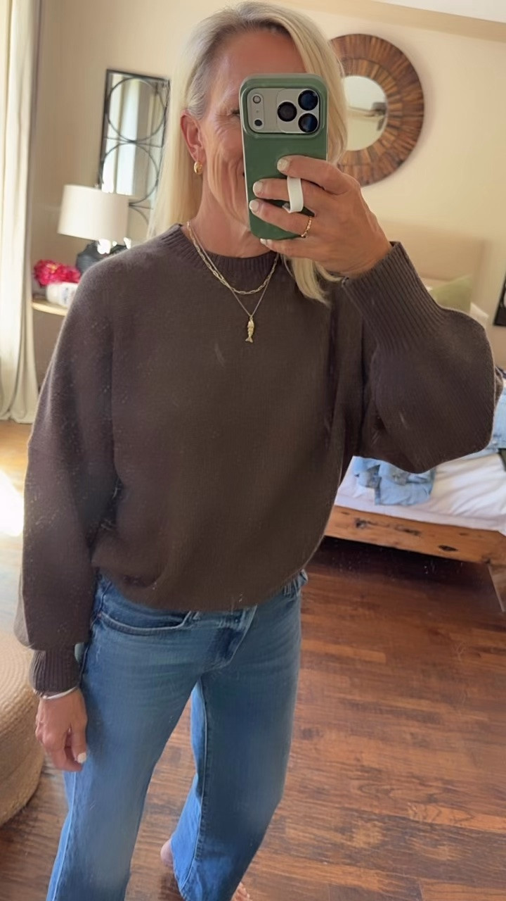 New arrival sweater from @Quince cashmere and fabulous 

Wearing small￼￼

#LTKdayinmylife #LTKOver40 #LTKootd