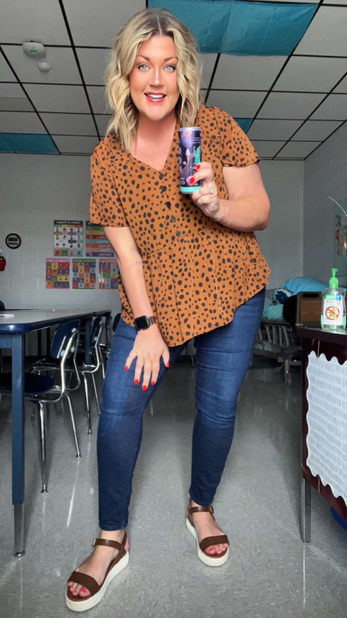 Don’t mind the Alani… but check out the perfect casual teacher fit today! 🖤🤎 

#LTKBacktoSchool #LTKunder50 #LTKcurves