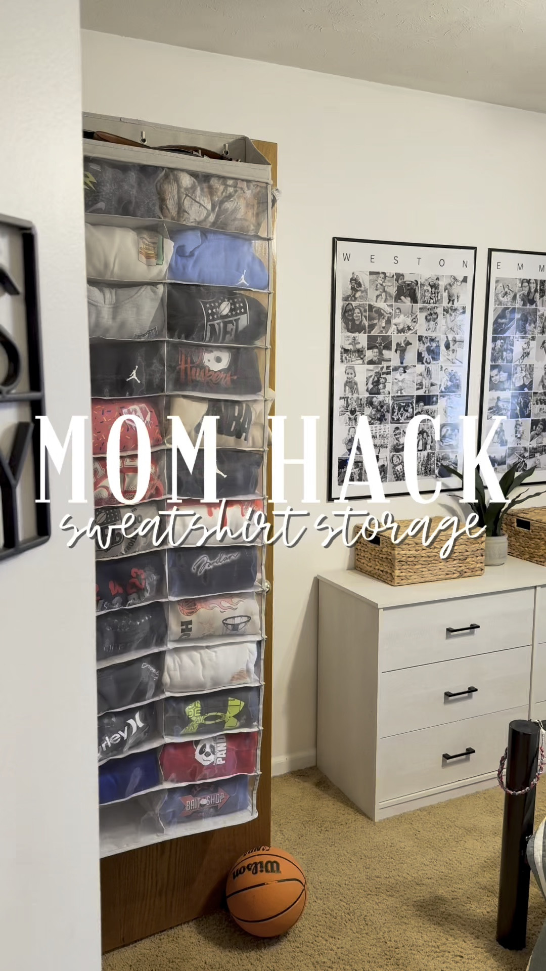 My latest & favorite mom hack! Under $30 over the door shoe organizer from Target turned sweatshirt storage for all those bulky hoodies the boys have! Cleared up so much room in their closet 🙌🏼

#LTKKids #LTKmomlife #LTKHome