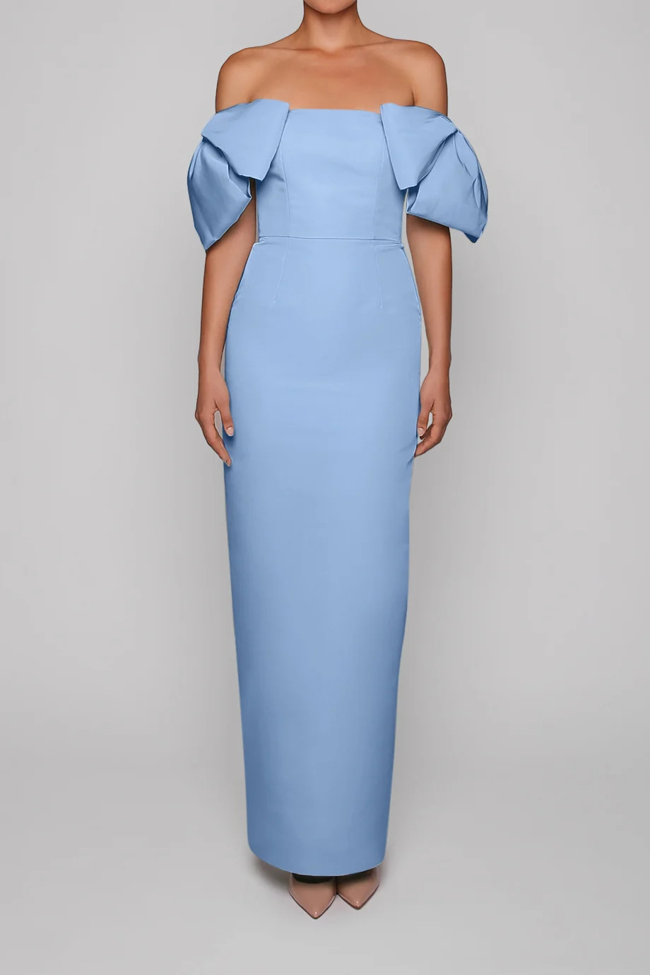 Josephine Silk Faille Column Gown | ALEXIA MARIA
